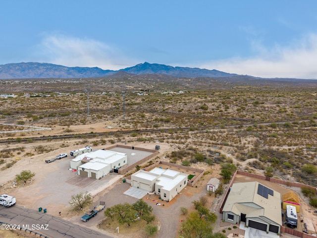 bird's eye view with a mountain view