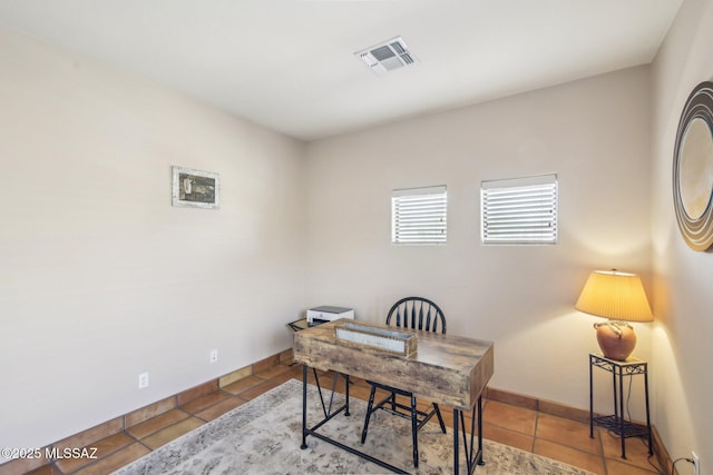 office featuring tile patterned floors