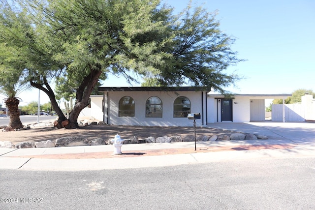 view of front of home