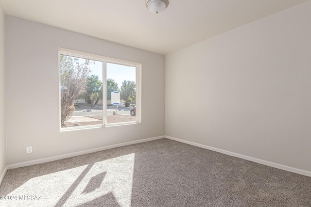 view of carpeted empty room