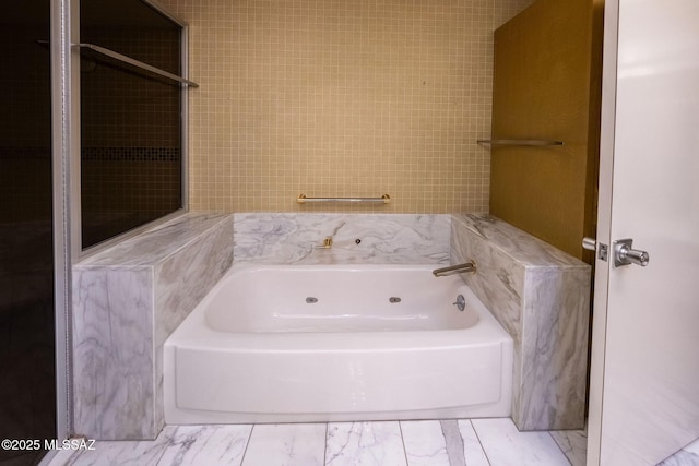 bathroom featuring a bathing tub