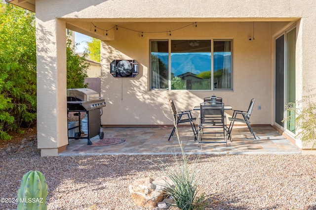 view of patio with grilling area