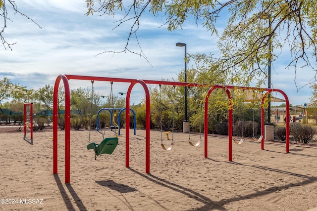 view of jungle gym