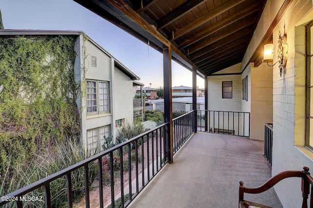 view of balcony