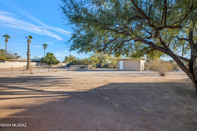 view of front of house with an outbuilding