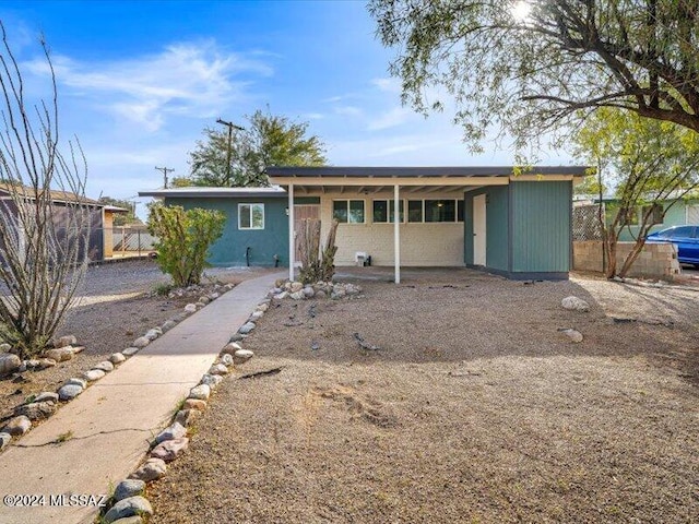 view of ranch-style house