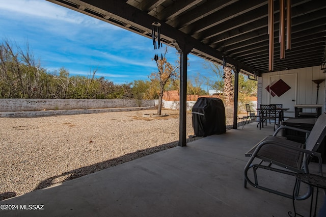 view of patio / terrace with area for grilling