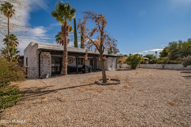 view of rear view of property