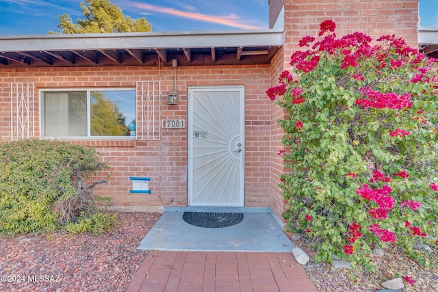 view of property entrance