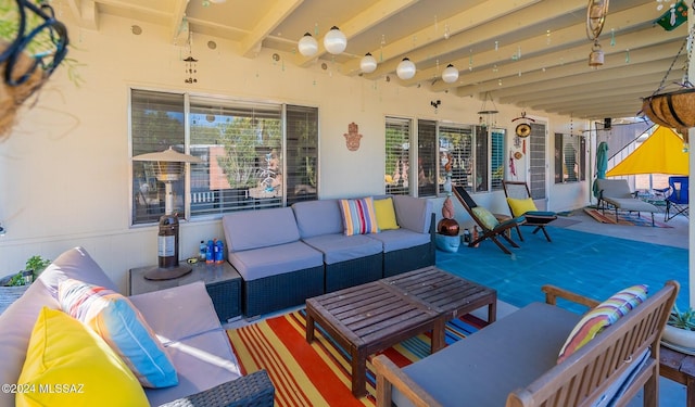 view of patio / terrace featuring outdoor lounge area