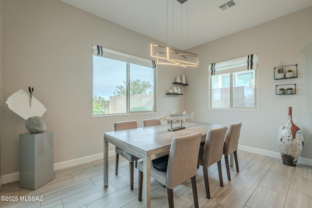 view of dining room