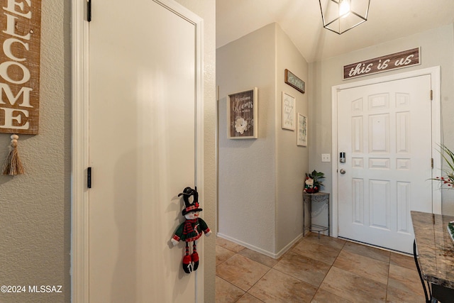 view of tiled entryway