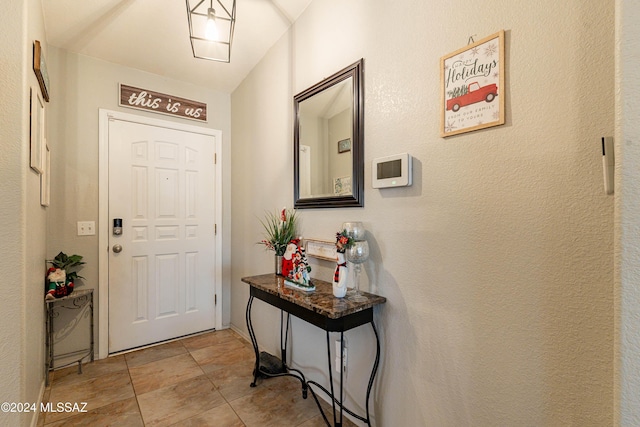 view of foyer entrance