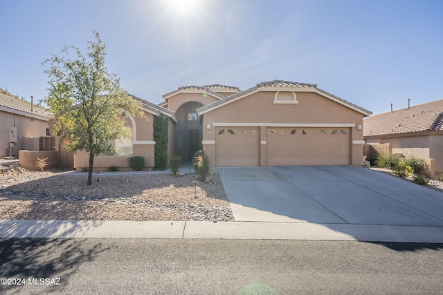 view of front of house featuring a garage