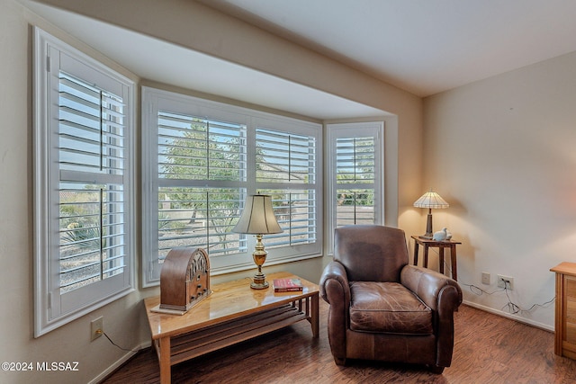 2435 E Mayview Dr, Green Valley, AZ 85614 - sitting room with healthy amount of natural light, wood finished floors, and baseboards