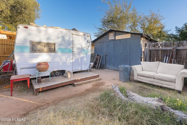 view of outbuilding