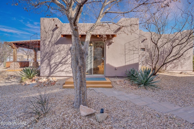 view of southwest-style home