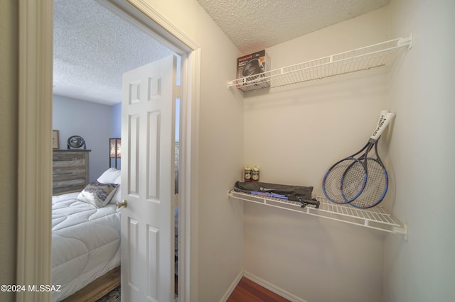 walk in closet featuring wood-type flooring