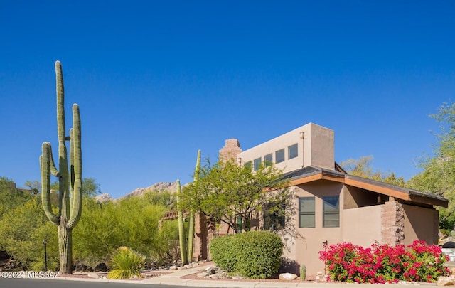 view of adobe home