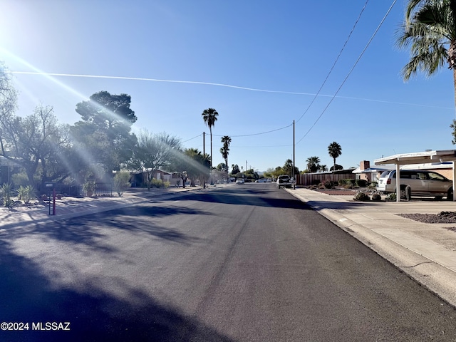 view of road