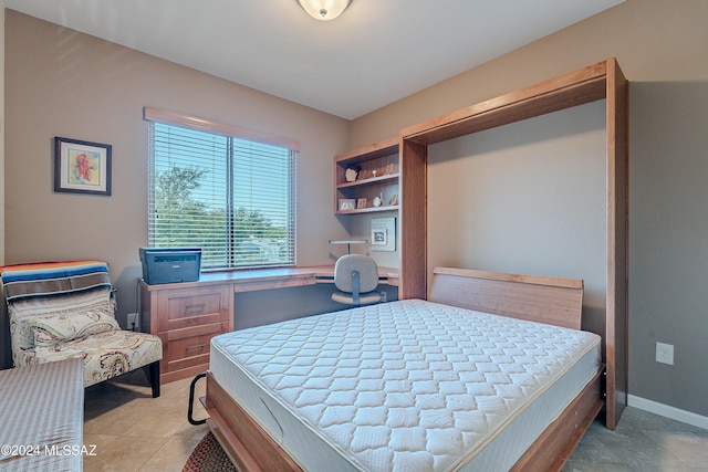 view of tiled bedroom