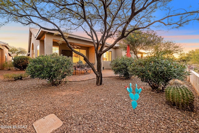 63506 E Harmony Dr, Tucson, AZ 85739 - exterior space with a patio and ceiling fan