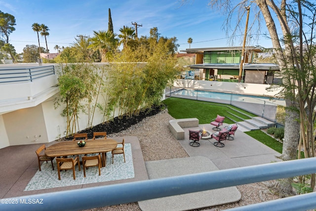 exterior space with a patio area