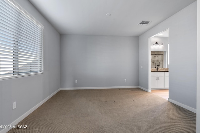 view of carpeted empty room