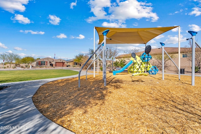 view of jungle gym