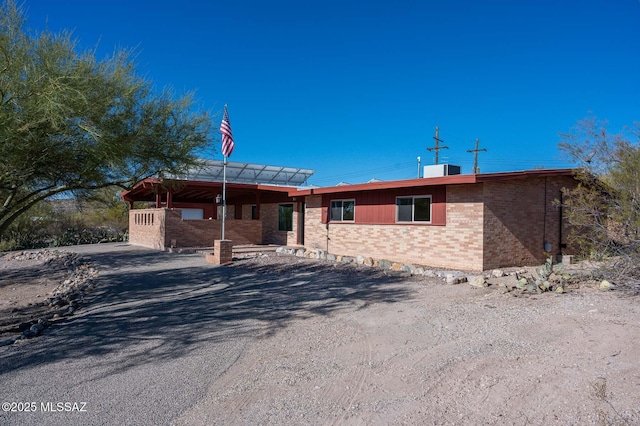 view of ranch-style home