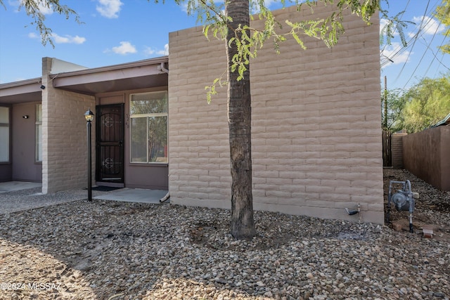 view of front of home