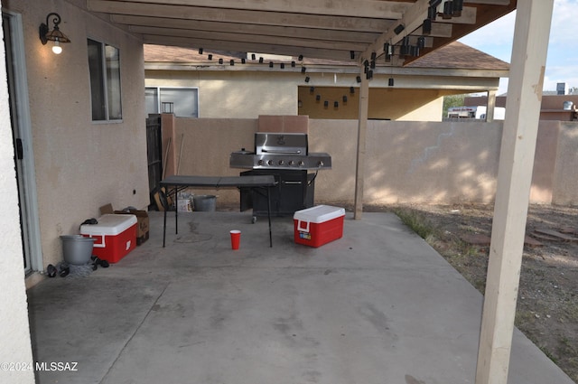 view of patio / terrace with area for grilling