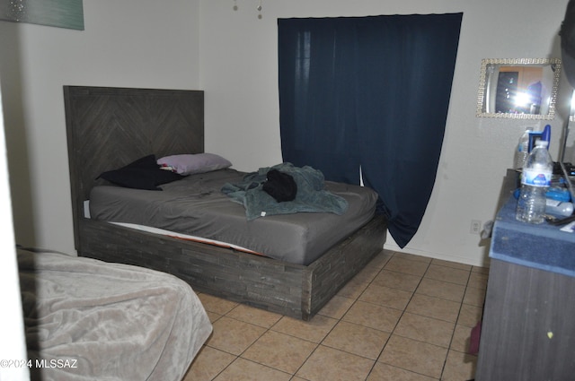 view of tiled bedroom