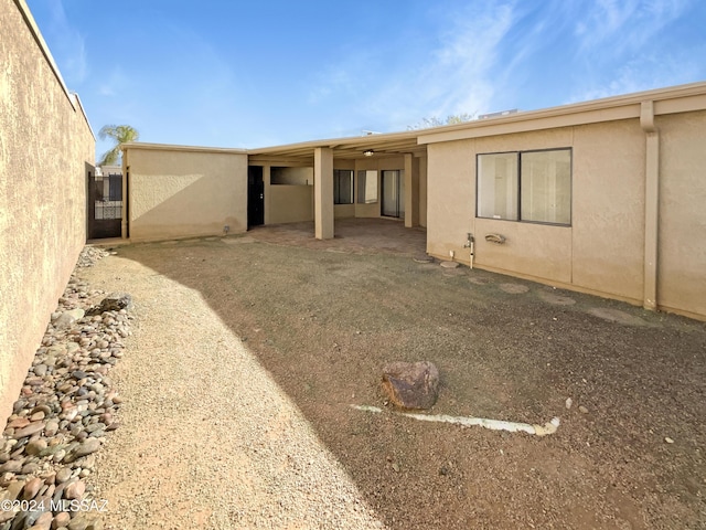 view of rear view of property