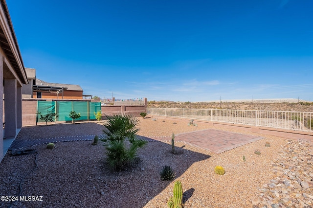 view of yard with a patio