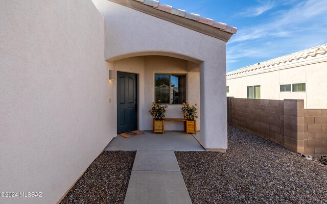 view of property entrance