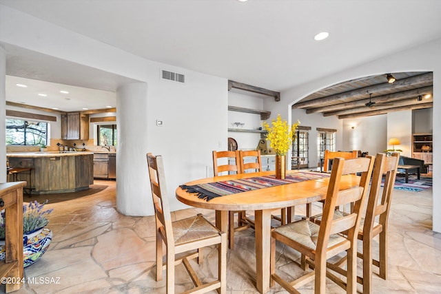 view of dining area