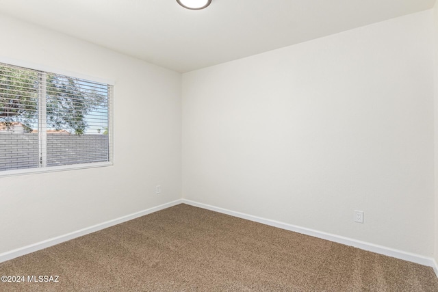 unfurnished room with carpet flooring