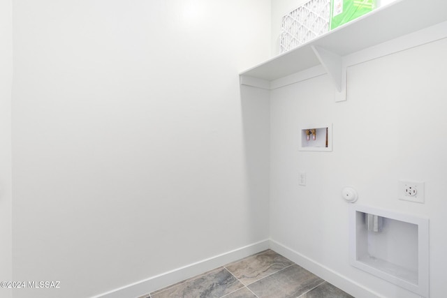 laundry room featuring washer hookup and hookup for an electric dryer