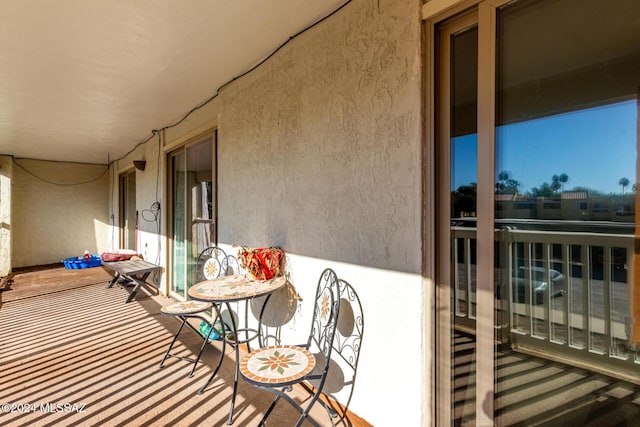 view of balcony