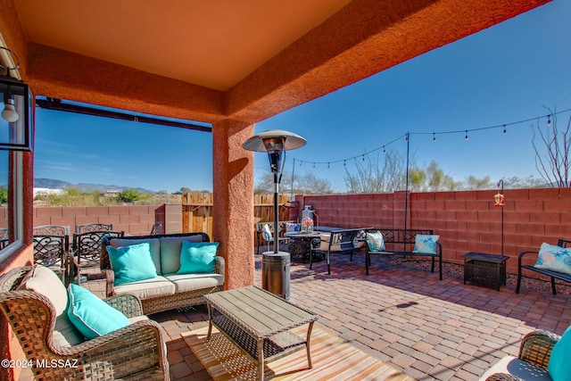 14286 E Lazy Jake Ln, Vail, AZ 85641 - view of patio / terrace with an outdoor hangout area