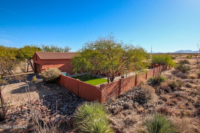14286 E Lazy Jake Ln, Vail, AZ 85641 - view of yard featuring a mountain view