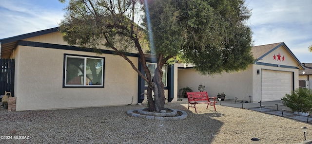 view of front of house featuring a garage