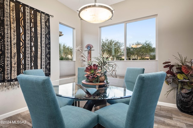 view of dining area