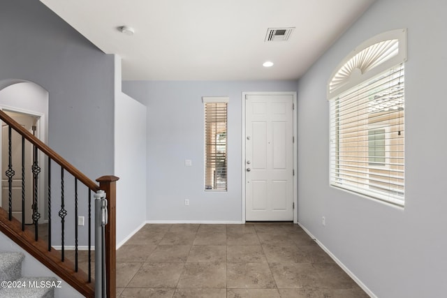 view of foyer entrance