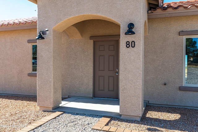 view of exterior entry