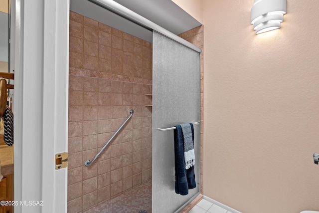 bathroom with walk in shower