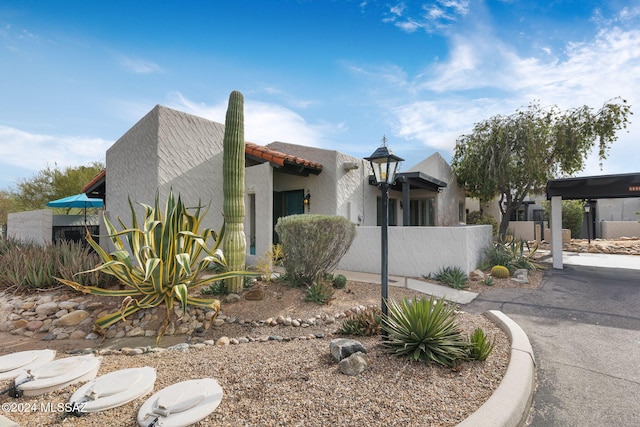 view of pueblo-style house