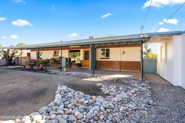 view of back of property