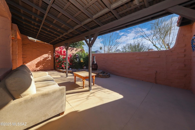 view of patio / terrace with outdoor lounge area